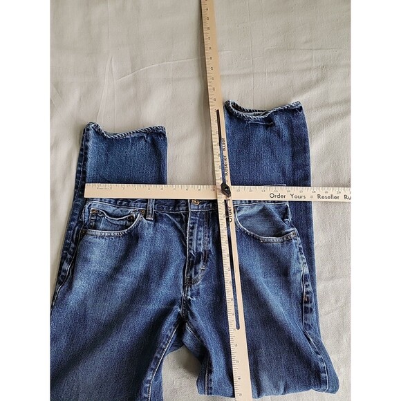 J Crew Mens 32x29 Jeans Urban Slim Fit Straight Cotton Distressed Mid Rise Blue - Picture 6 of 16